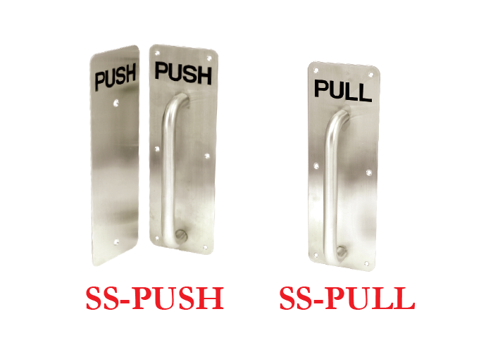 jv Stainless Steel Self Adhesive Push with Logo and Pull