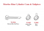 Mortise Rim Cylinder Cam & Tailpiece